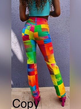 BruceGlen Printed Multicolor Cargo Jean - Unisex